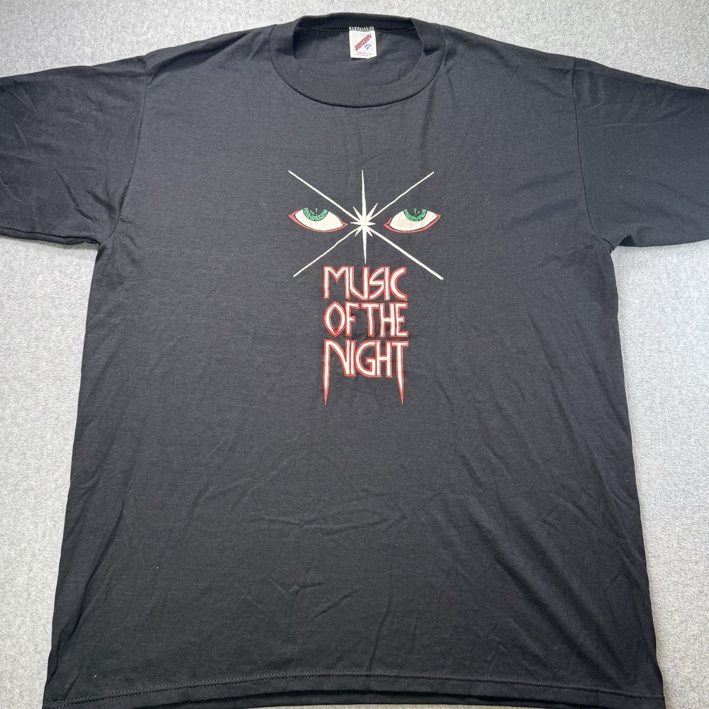 Vintage Jerzees USA T-Shirt XXL Music of the Night Oak Grove Band Single Stitch